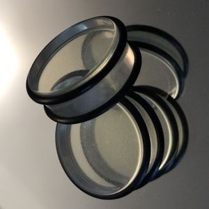 * 3/$18 * (2) 25 mm 1 inch Clear Basic Acrylic